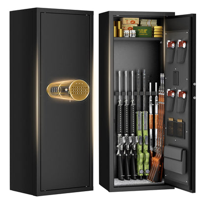 INTERGREAT 8-12 Gun safes,Rifle Safe,Gun Safes for Home Rifle and Pistols, Long Gun Safe for Rifle Shotgun for Home,Quick Access Rifle Safes,Adjustable Shelves, Easy Assemble
