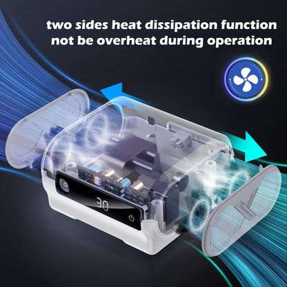 Smart Digital Display Nebulizer Machine for Adults and Kids, Compression Nebulizer for Breathing Treatment, Jet Nebulizer with Timing Function for Home Hailie Sensor NF0109