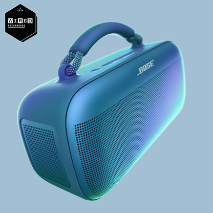 Bose SoundLink Max Bluetooth Speaker - Portable Wireless Party Speaker, IP67 Waterproof, Rope Handle, Up to 20 Hours of Playtime, USB-C, Built-in 3.5mm AUX Input, Blue Dusk