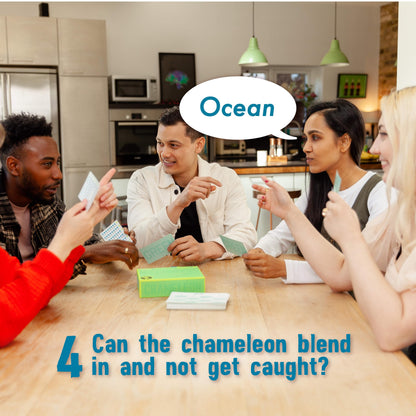 The Chameleon: Award-Winning Bluffing Board Game for Family, Adults & Friends | Includes 80 Extra Secret Words | Who is The Imposter?