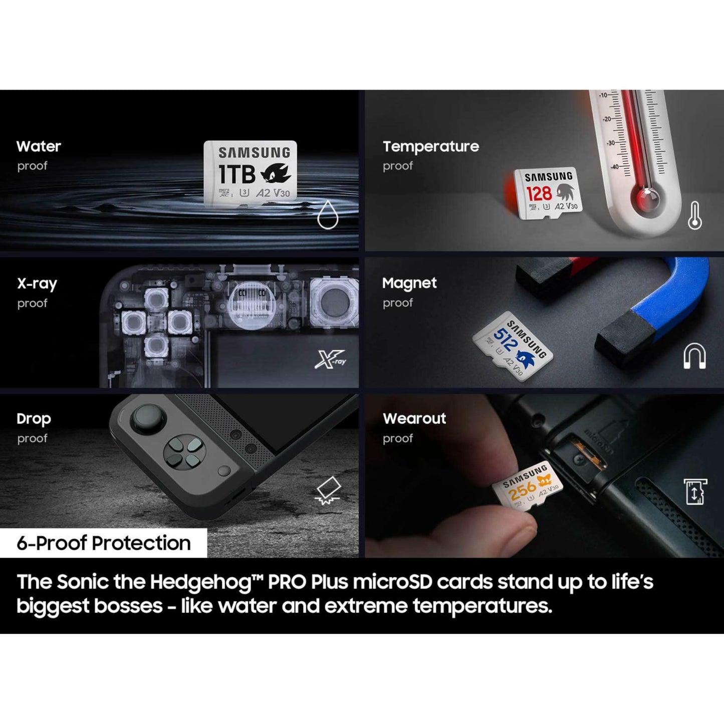 Samsung PRO Plus Sonic The Hedgehog + Adapter, 1TB microSDXC, Up-to 180MB/s, Full HD & 4K UHD, UHS-I, C10, U3, V30, A2, for Nintendo-Switch, Steam Deck, GoPRO, DJI Drone, Tablets (MB-MD1T0SA/LC1)