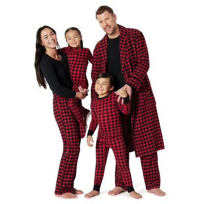 Amazon Essentials Men's Matching Holiday Family Pajama Sets, Classic Buffalo Check, Medium
