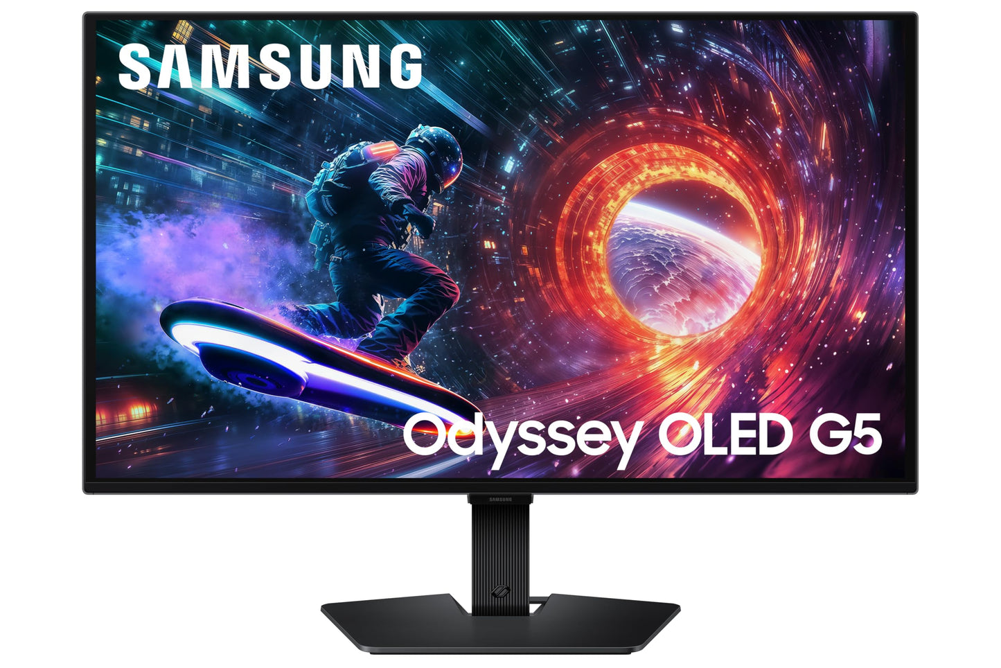 Samsung 27” Odyssey OLED G5 (G50SF) QHD & QD-OLED Gaming Monitor, 180Hz Refresh Rate, 0.03ms (GtG) Response Time, NVIDIA G-Sync Compatible, AMD FreeSync™, LS27FG500SNXZA