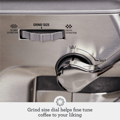 Breville Barista Express Impress Espresso Machine BES876BSS, Brushed Stainless Steel