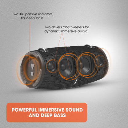 JBL Xtreme 3 - Portable Bluetooth Speaker, Powerful Sound and deep bass, IP67 Waterproof, 15 Hours of Playtime, powerbank, PartyBoost for Multi-Speaker Pairing (Camo)