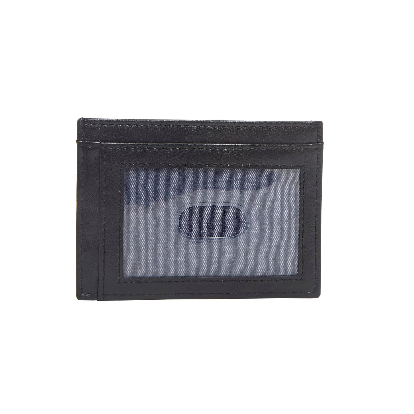 Amazon Essentials Men's Slim Card Carrier Wallet, Black, One Size