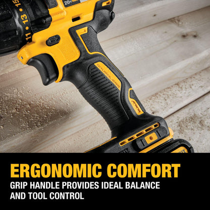 DEWALT 20V MAX Cordless Drill Driver, 1/2 Inch, 2 Speed, XR 2.0 Ah Battery and Charger Included (DCD777D1)