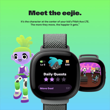 Fitbit Google Ace LTE - Kids Smartwatch with Call, Message, GPS, and Activity-Based Games, Ace Pass Data Plan Required - Spicy - Moovin