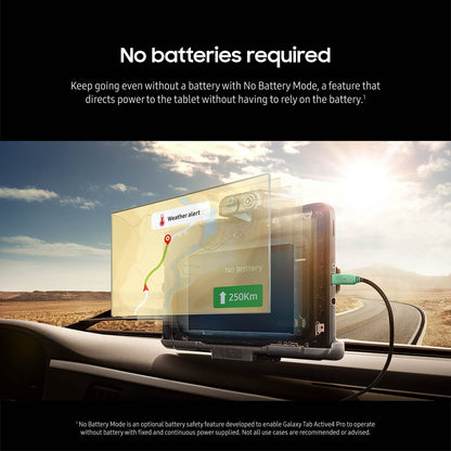 Samsung Galaxy Tab Active4 Pro 10.1” 64GB Wi-Fi Android Work Tablet, LTE Unlocked, 4GB RAM, Rugged Design, Sensitive Touchscreen, Long-Battery Life-for Workers, SM-T630NZKAN20, Black