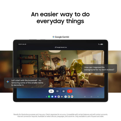 Samsung Galaxy Tab A11+ 8GB RAM, 256GB Storage, Optimized Performance, Long Lasting Battery, Expandable Storage, Large Display, Dolby Atmos Speakers, AI Assist, Slim, Light, 2 Year Warranty, Gray