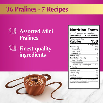 Lindt Mini Pralines, Assorted Chocolate Pralines with Premium Filling, Easter Chocolate Candy, 6.2 oz Gift Box