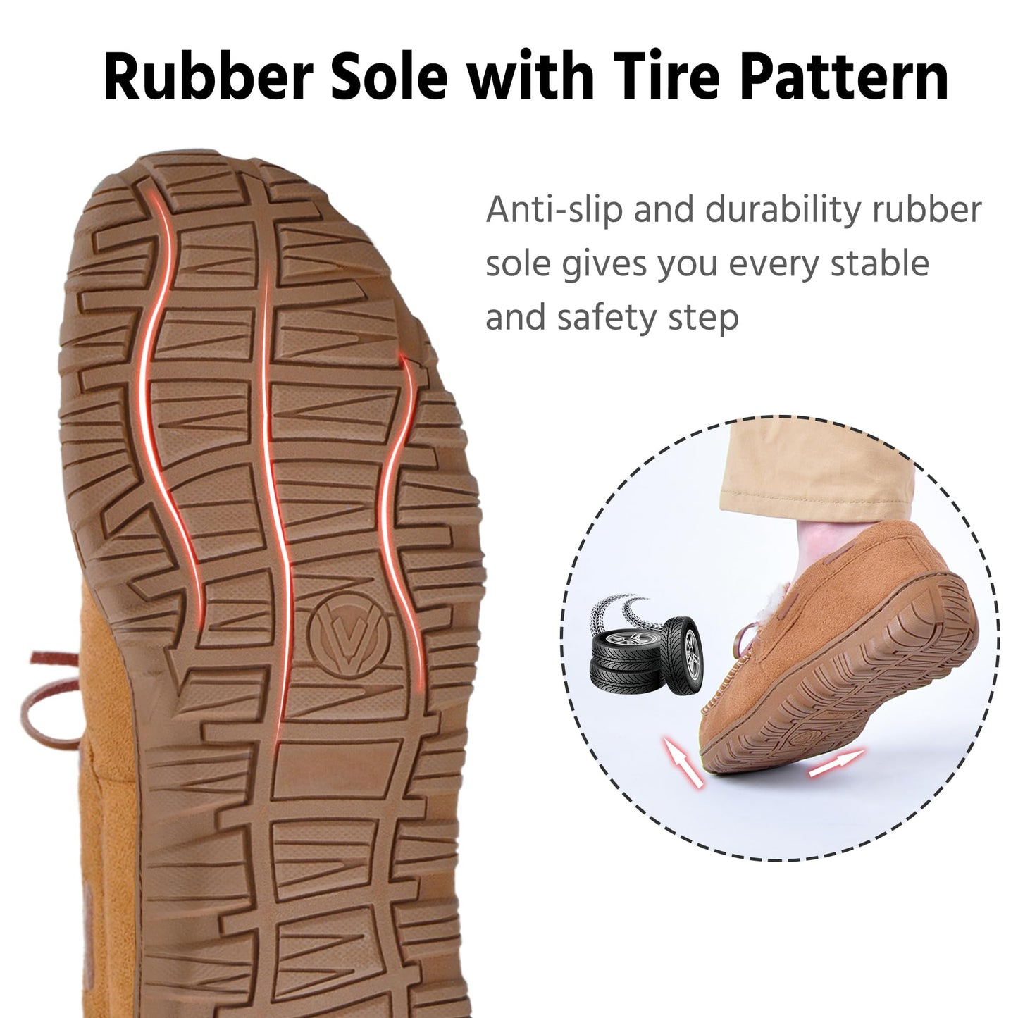 MIXIN Mens Slippers Indoor Outdoor Memory Foam House Shoes Anti-Slip Moccasins Slippers for Men