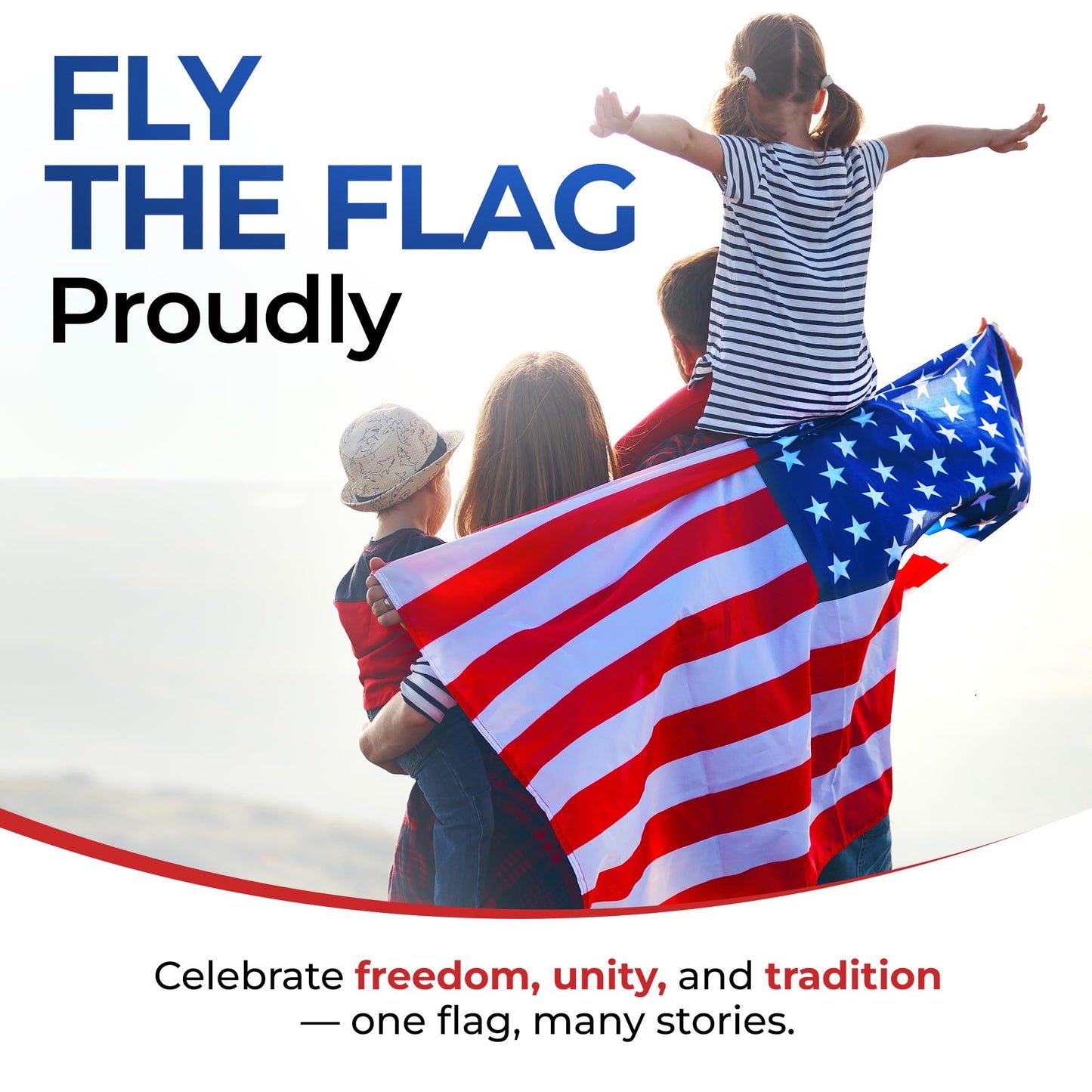 American Flag for Outside Heavy-Duty US Flag with Embroidered Stars Reinforced Material USA Flag Built for Outdoors Sewn Stripes UV Protection Brass Grommets (3x5 ft)