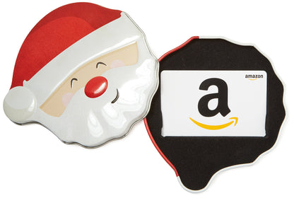 Amazon.com Gift Card in a Santa Smile Tin