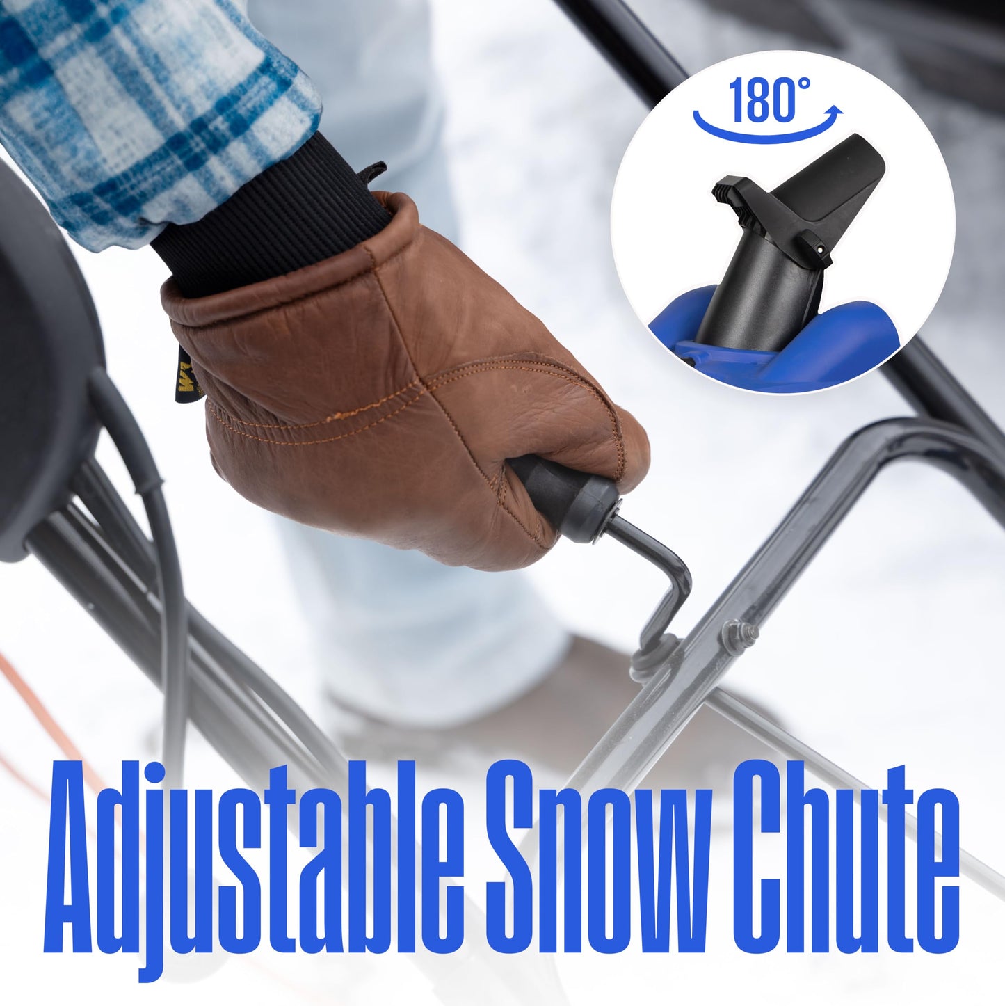 Westinghouse WSnow20 Corded Snow Blower 20 Inch, Steel Auger, Dual LED Lights, 1800 Watt Motor, Electric Snow Blower with 25ft Throwing Distance, Plows 680lbs/min, Adjustable Chute