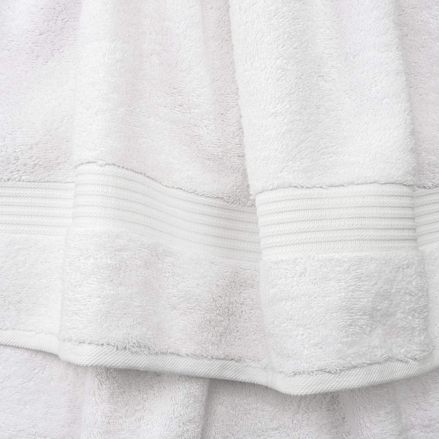 Cotton Paradise 6 Piece Towel Set, 100% Cotton Soft Absorbent Turkish Towels for Bathroom, 2 Bath Towels 2 Hand Towels 2 Washcloths, White Towel Set