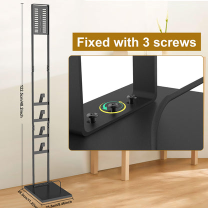OUTBROS Vacuum Stand,Stable Metal Storage Bracket Compatible with Dyson V15 V12 V11 V10 V8 Series Handheld Cordless Vacuum Cleaners and Accessories and Attachments, Black