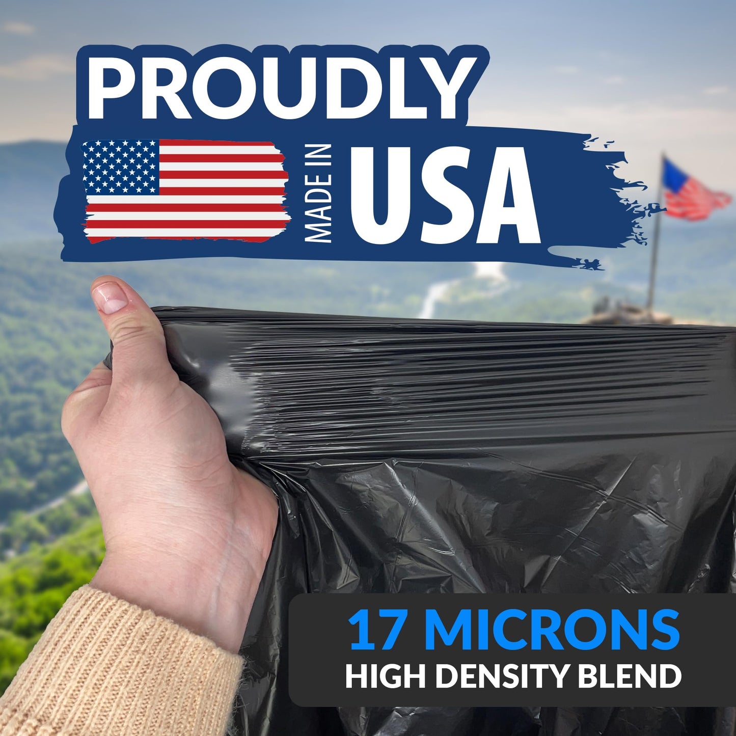 Reli. 55-60 Gallon Trash Bags Heavy Duty | 150 Bags | 50-60 Gallon | Large Black Garbage Bags | Made in USA