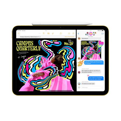 Apple iPad 11-inch: A16 chip, 11-inch Model, Liquid Retina Display, 256GB, Wi-Fi 6 + 5G Cellular, 12MP Front/12MP Back Camera, Touch ID, All-Day Battery Life — Blue