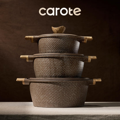 CAROTE 26PCS Pots and Pans Set Non Stick, Cookware Set Pots and Pans Induction Cook Ware, Nonstick Kitchen Cooking, PFOA Free