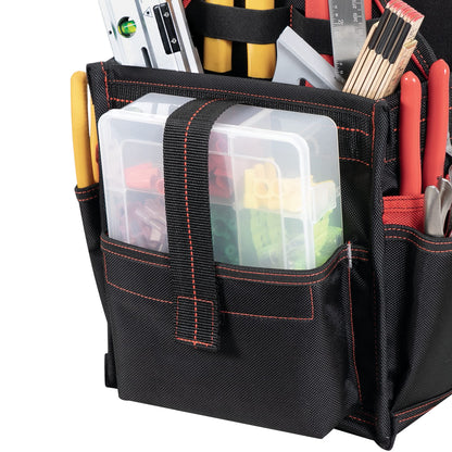 Hultafors Work Gear HT5582 Electrical/Maintenance Tool Carrier, 23 Pockets, Heavy Duty Ballistic Polyester Tool Bag
