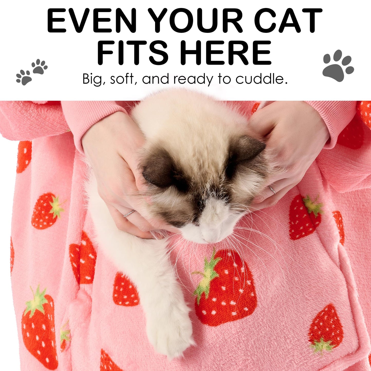 Krifey Wearable Blanket, Oversized Sherpa Blanket as Birthday Gifts for Mom Women Girlfriend Men