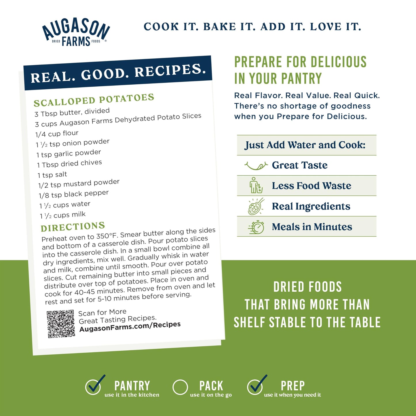 Augason Farms Dehydrated Potato Slices Can, Emergency Food Supply, Everyday Meals (Packaging May Vary)