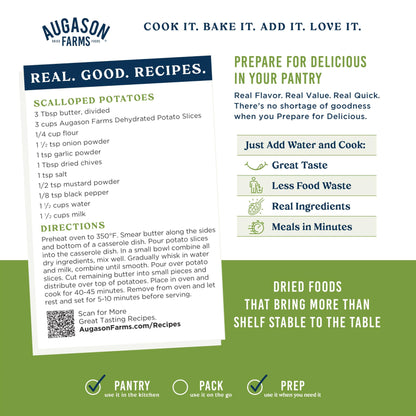 Augason Farms Dehydrated Potato Slices Can, Emergency Food Supply, Everyday Meals (Packaging May Vary)