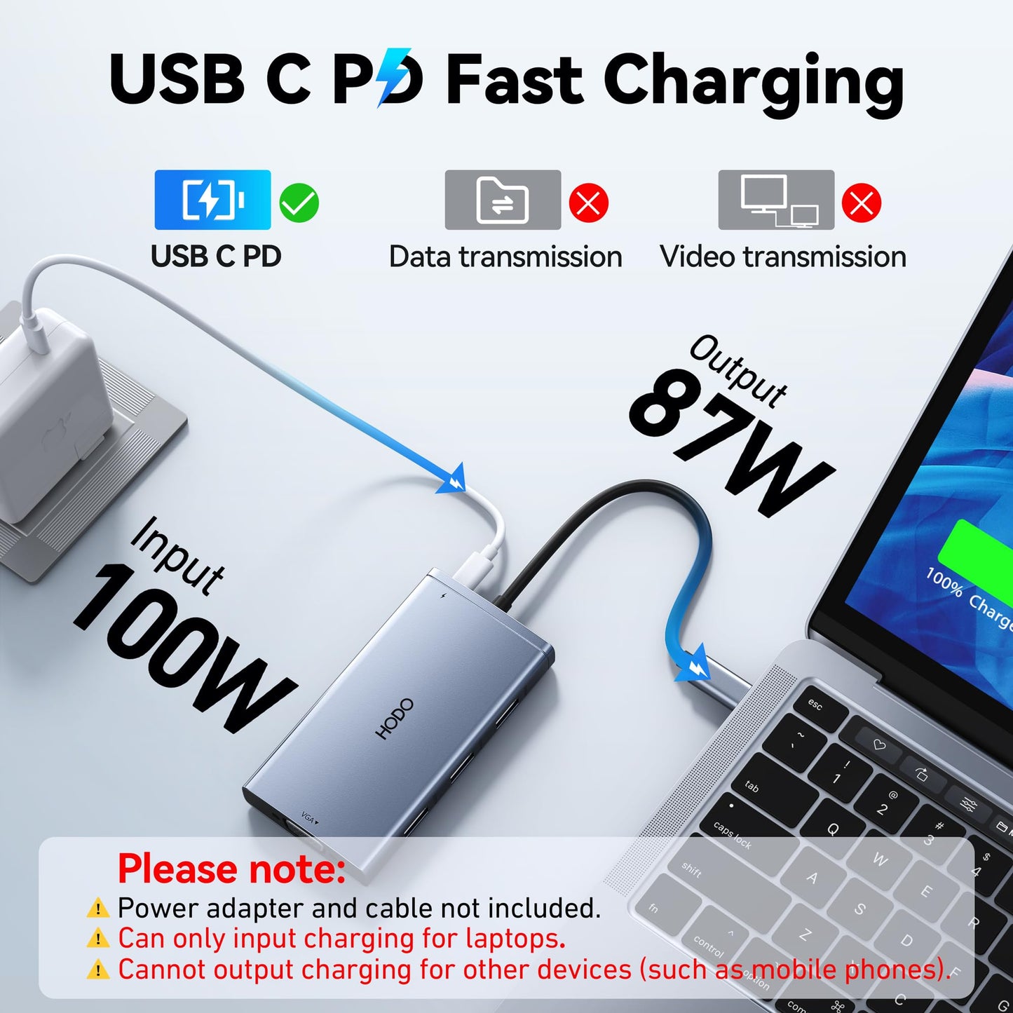 USB C Docking Station Dual Monitor Adapter for Dell HP, Laptop Docking Station 3 Monitors Quadruple Display USB C Hub Dongle to 4K HDMI+DP+VGA,3 USB2.0,100W PD, 8 in 1 USB C Dock for Lenovo,Surface