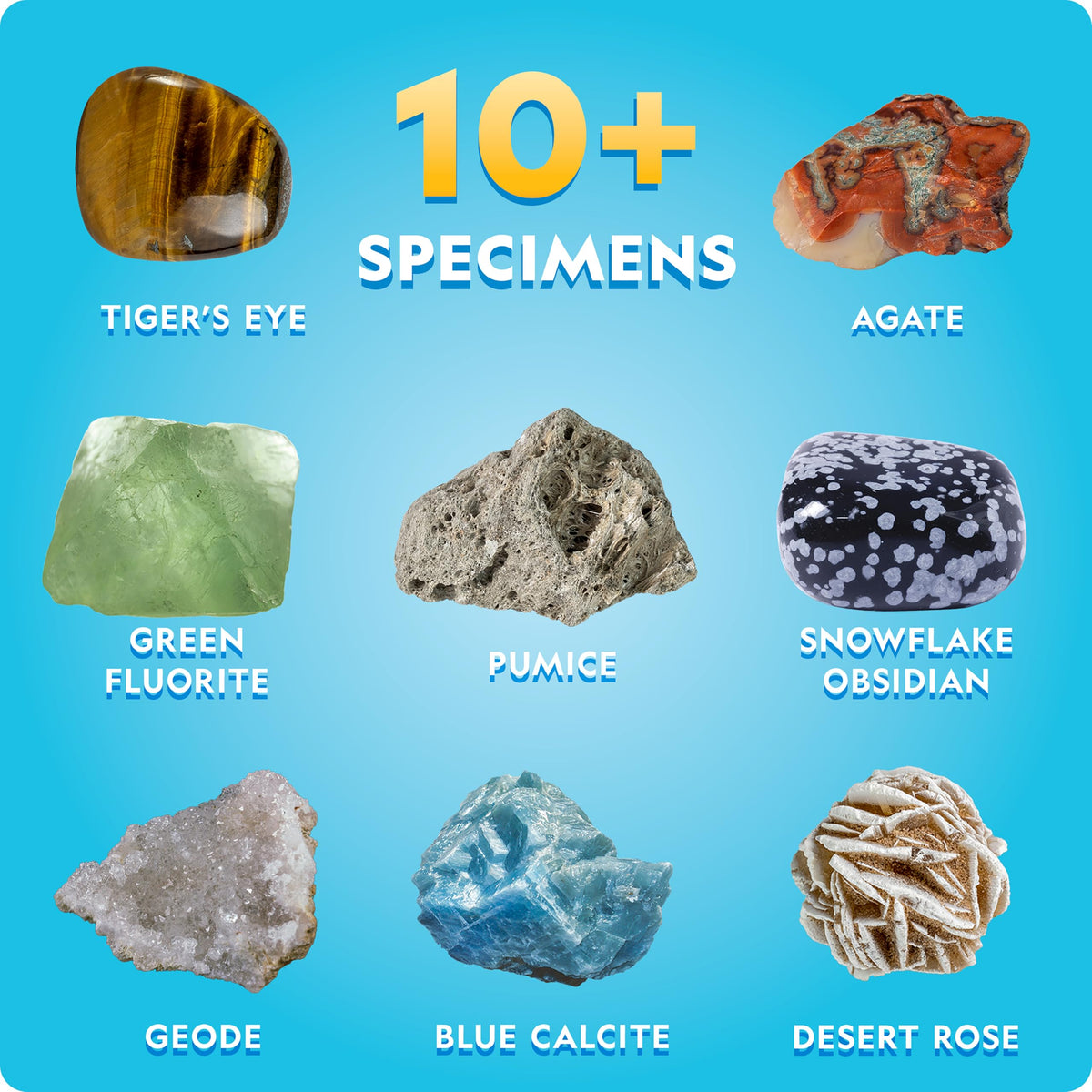 National Geographic Earth Science Kit – 100+ Science Experiments & Activities for Kids, Crystal Growing, Volcano Science Kit, Rock Collection, STEM Project Toy for Boys & Girls (Amazon Exclusive)