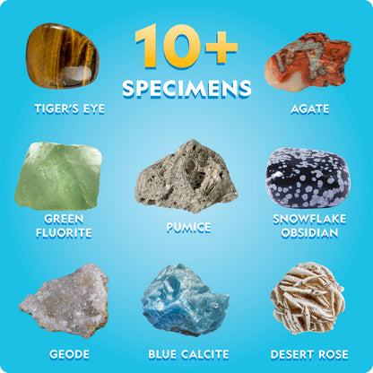 National Geographic Earth Science Kit – 100+ Science Experiments & Activities for Kids, Crystal Growing, Volcano Science Kit, Rock Collection, STEM Project Toy for Boys & Girls (Amazon Exclusive)