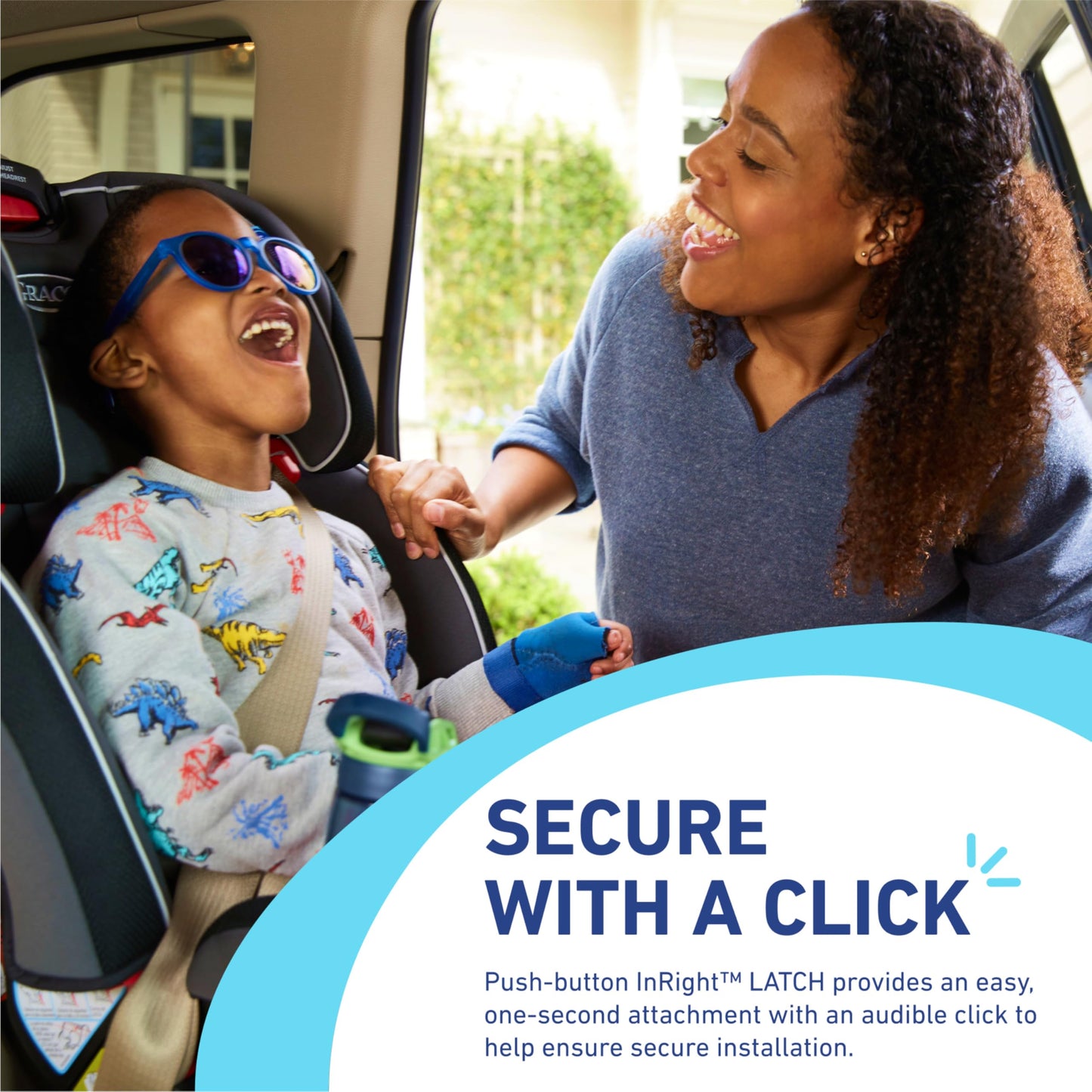 Graco Slimfit 3 in 1 Convertible Car Seat Slim & Comfy Design Saves Space in Your Back Seat, Redmond