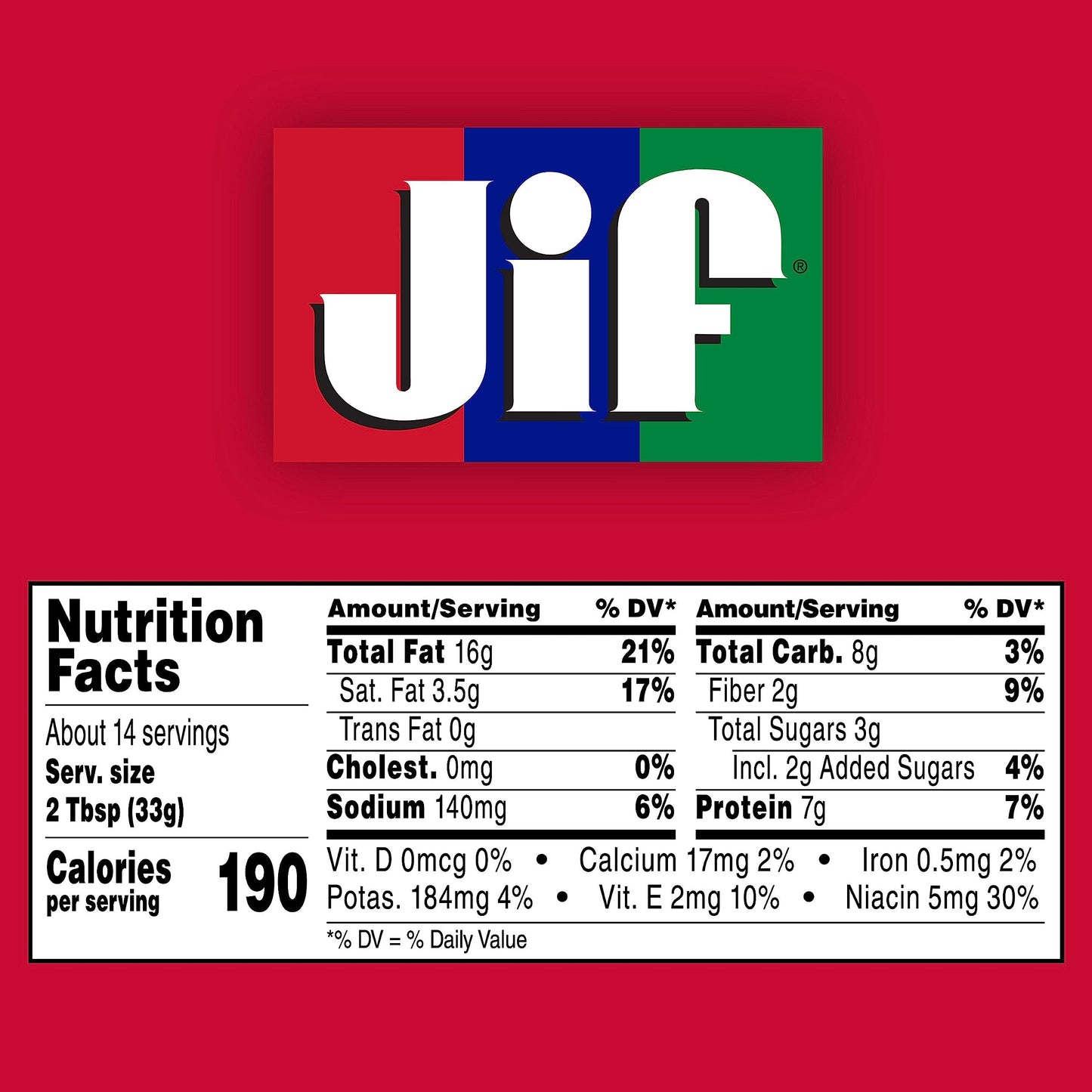 Jif Creamy Peanut Butter, 16 Ounces (Pack of 3)