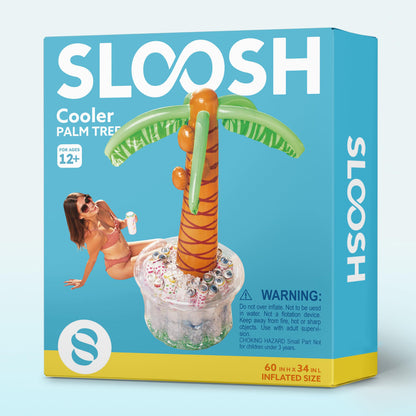 JOYIN 60" Inflatable Palm Tree Cooler, Beach Theme Decor, Pool Party Decorations, Luau Hawaiian Birthday Party Supplies, Ocean Jungle Tropical Themed Summer Outdoor Drink Cooler