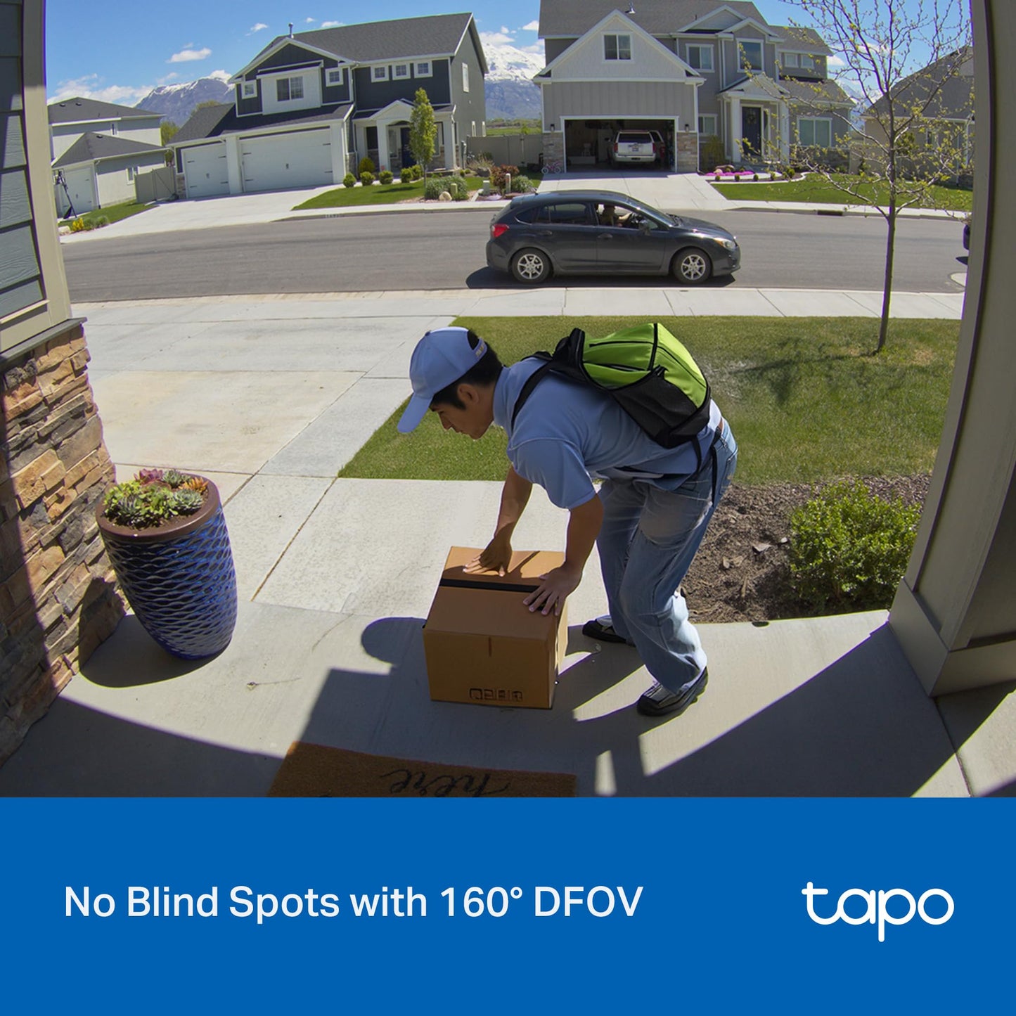 Tapo Smart Video Wireless Doorbell Camera - 2K, 160° Ultra-Wide View, Up to 180 Days Battery, HomeKit, Alexa, Google Assistant Compatible, Free AI Person Detection, IP54, SD/Cloud Storage, D205