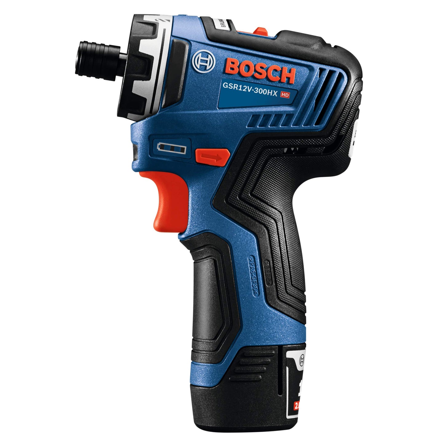 BOSCH GSR12V-300HXB22 12V Max Brushless 1/4 In. Hex Two-Speed Screwdriver Kit with (2) 2.0 Ah Batteries