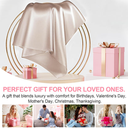 Mulberry Silk Pillow Cases 2 Pack Standard Size 20x26 Inches with Hidden Zipper, Ultra Smooth and Soft Breathable Cooling Silk Satin Pillowcase Set of 2, Better for Hair and Skin, Gifts for Women Men