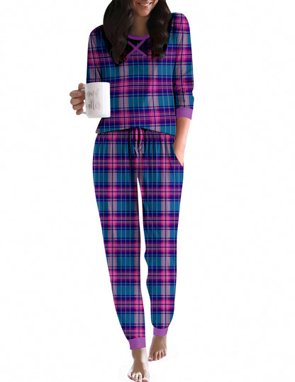 Ekouaer Women's Pajamas Sets Long Sleeve Pjs 2 Piece Loung Set with Pocket