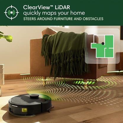 iRobot Roomba 104 Combo Robot Vacuum & Mop with AutoEmpty Dock - Amazon Exclusive, Self-Empties for 75 Days, Intense Power-Lifting Suction, LiDAR, Multi-Cleaning Modes, Avoids Mopping Carpet