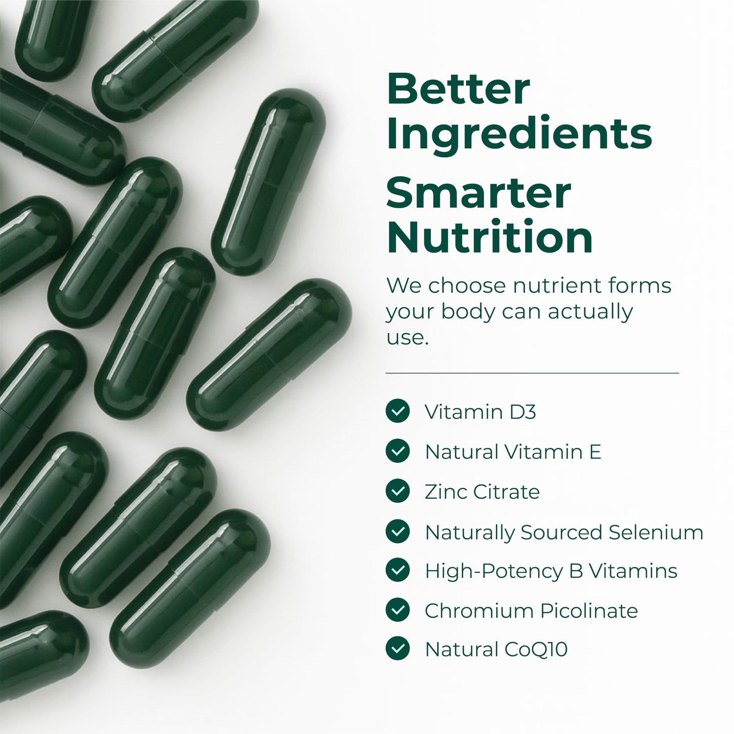 Multivitamin for Men with Bioavailable Vitamins, Minerals, Vitamin D, B12, C, A & Zinc for Energy, Focus and Immune Health – Premium Mens Multivitamins & Multiminerals – 60 Liquid Caps