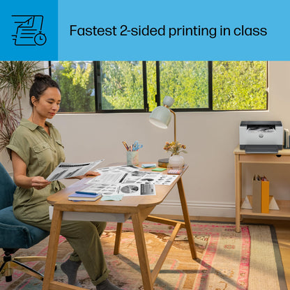 HP LaserJet M209d Laser Printer, Black and White, Automatic Duplex, USB Connection Only (Cable Included), Ideal in Home Office (8J9L0F)