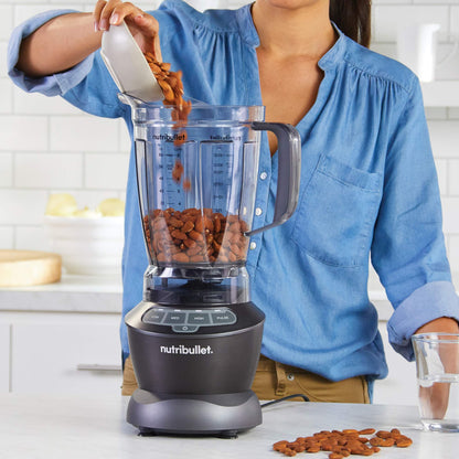 nutribullet Countertop Blender for Shakes, Smoothies, Food Prep, and Frozen Blending, 64 Ounces, 1200 Watt, Dark Gray NBF50400