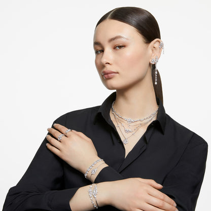 Swarovski Una Angelic Bracelet with White Crystals on a Rhodium Plated Setting