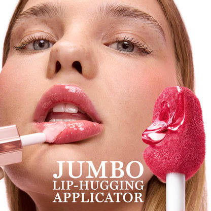 Lancôme Lip Idôle JuicyTreat Oil-in-Gloss -24HR Hydrating Gloss with Squalane for Instant Shine - 10 PINK ÔH LA LA