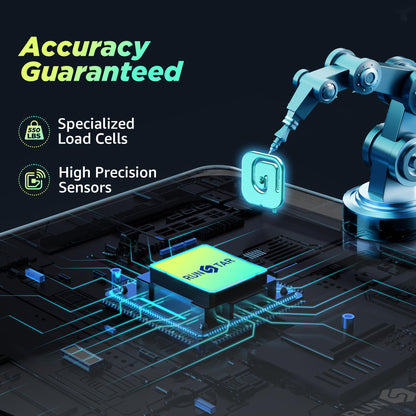 550lb Bathroom Digital Scale for Body Weight with Ultra-Wide Platform and Large LCD Display, Accurate High Precision Scale with Extra-High Capacity