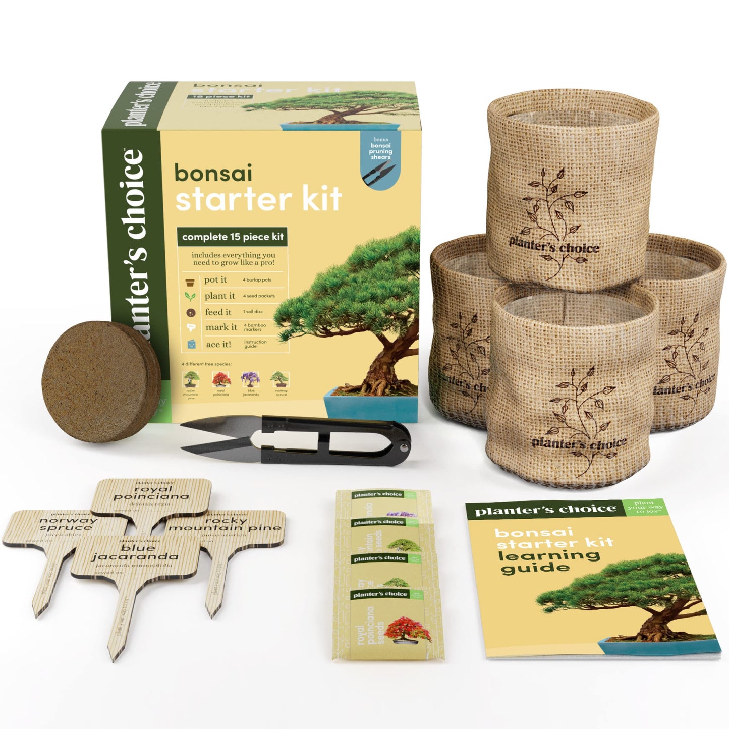 Bonsai Starter Kit - Gardening Gift for Women & Men - Bonsai Tree Growing Garden Crafts Hobby Kits for Adults, Unique DIY Hobbies for Plant Lovers - Unusual Christmas Gifts Ideas, or Gardener Mother