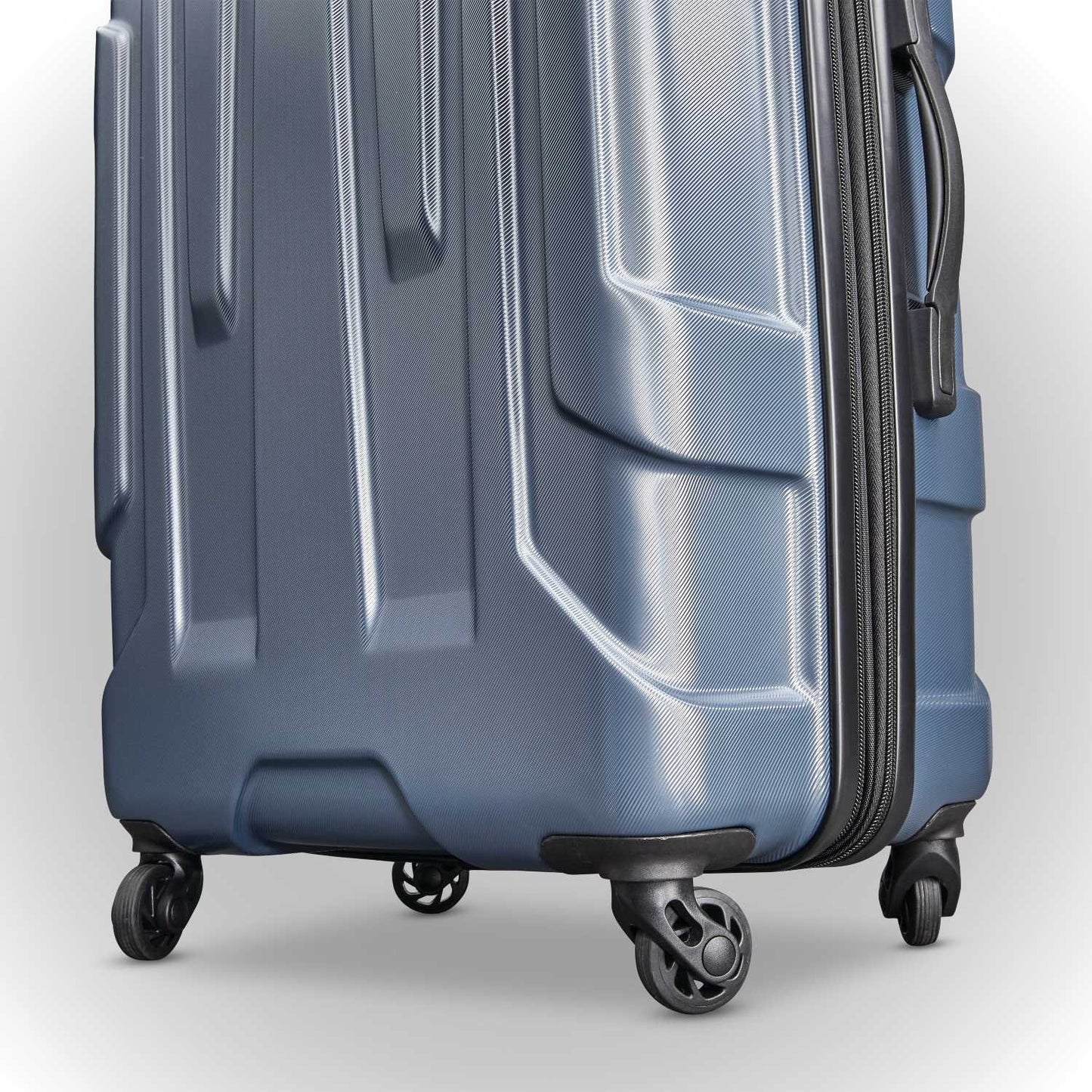 Samsonite Centric Hardside Expandable Luggage with Spinner Wheels, Blue Slate, Checked-Medium 24-Inch