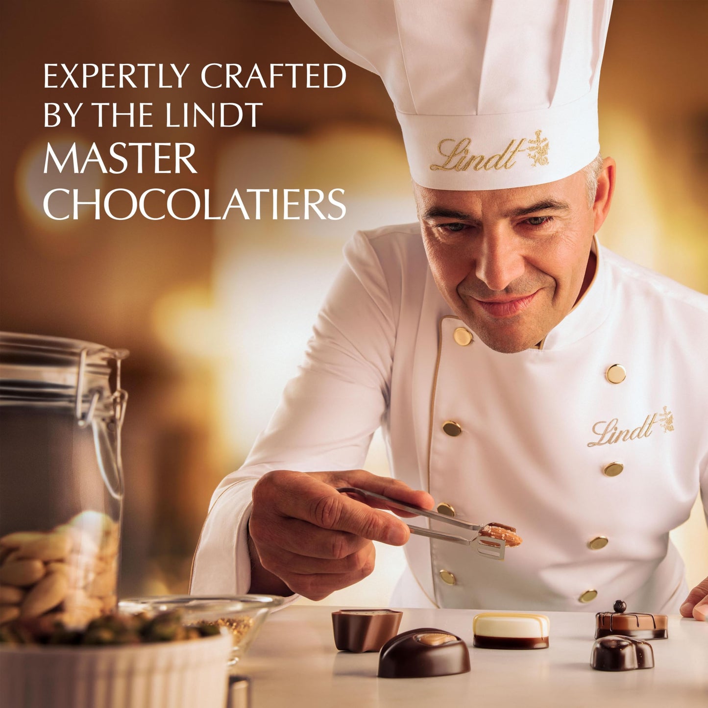 Lindt Mini Pralines, Assorted Chocolate Pralines with Premium Filling, Easter Chocolate Candy, 6.2 oz Gift Box