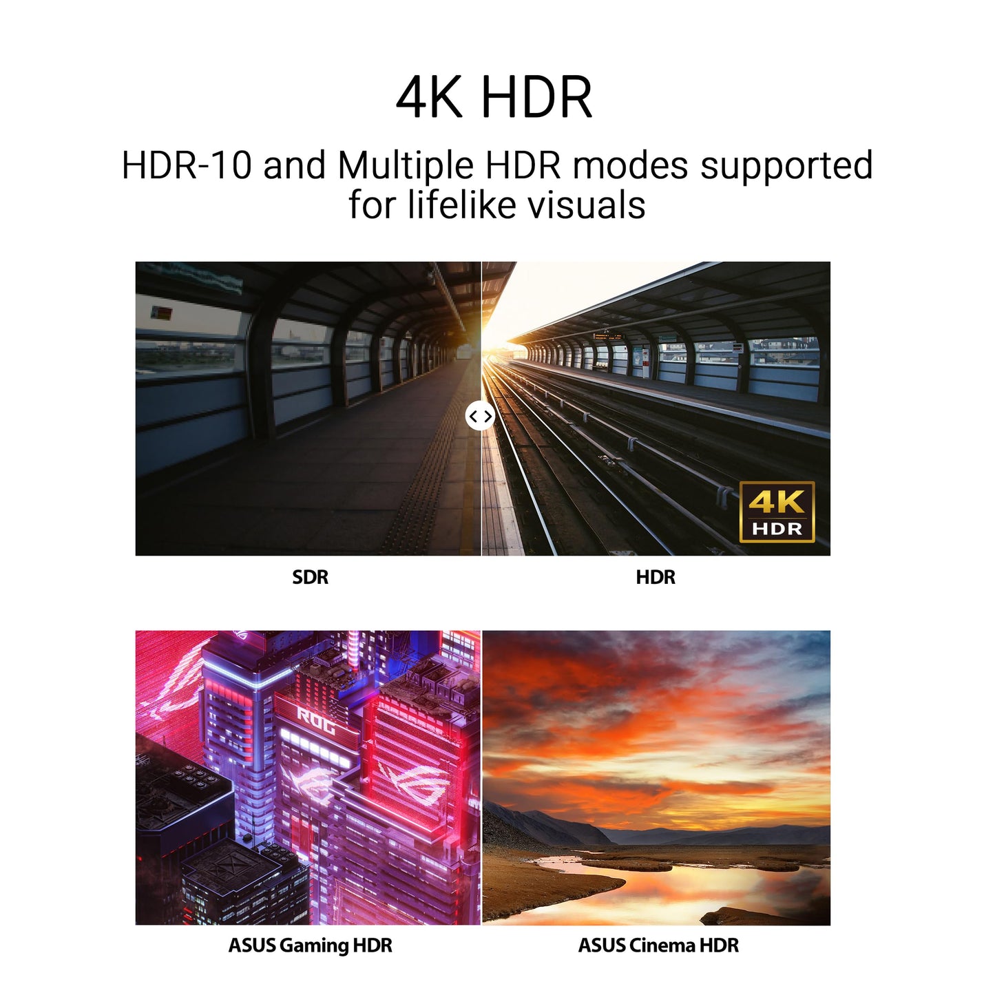 ASUS 27” 4K Eye Care Monitor (VY27UQ) - UHD (3840 x 2160), IPS, HDR10, Adaptive Sync, Eye Care Plus, Display Port, HDMI, Speaker, DisplayWidget, Blue Light Filter, Flicker Free, 3yr Warranty