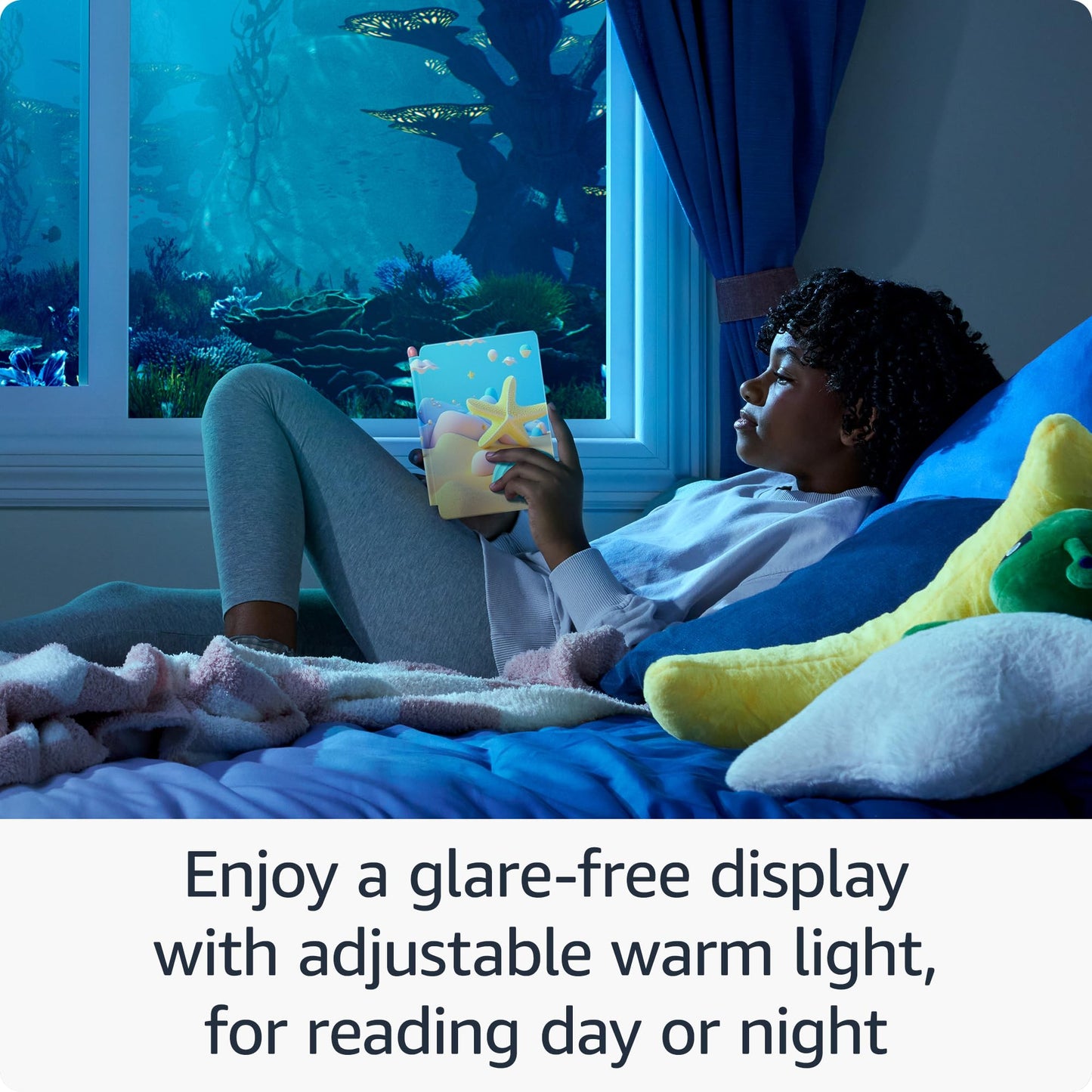 Amazon Kindle Paperwhite Kids 16GB (newest model) – larger 7" glare-free display – Kids read an average of 1+ hour per day with Kindle – Cyber City